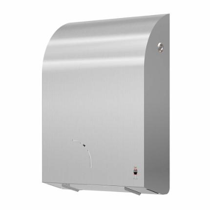 289-Stainless Design toiletpapirholder til 1 jumbo- + 1 standardrulle